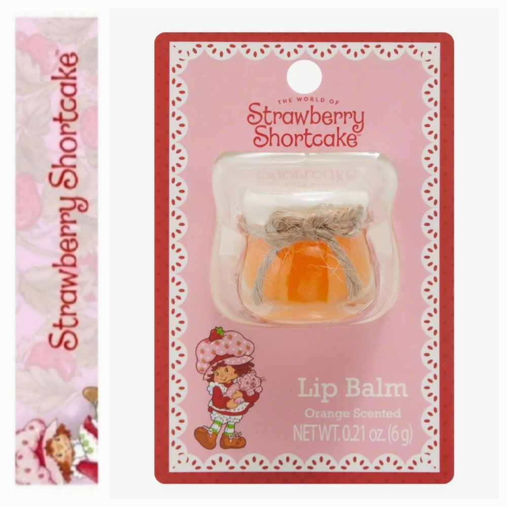 Strawberry Shortcake Orange Jam Jar Lip Balm